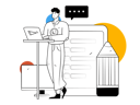 پیش‌نمایش فایل man-working-on-laptop-and-making-task-schedule-11325641 از پک فعالیت افراد