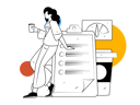پیش‌نمایش فایل woman-holding-coffee-and-making-plan-list-11325607 از پک فعالیت افراد