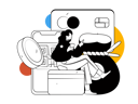 پیش‌نمایش فایل girl-check-payment-11329080 از پک پرداخت با کارت