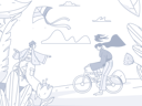 پیش‌نمایش فایل boy-and-girl-riding-cycle-in-outside-11419875 از پک بهار