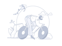 پیش‌نمایش فایل man-riding-cycle-11419878 از پک بهار
