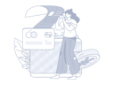 پیش‌نمایش فایل girl-with-credit-card-bill-11419959 از پک پرداخت