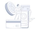 پیش‌نمایش فایل man-doing-mobile-payment-11419964 از پک پرداخت