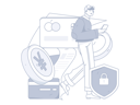 پیش‌نمایش فایل man-doing-mobile-payment-11419972 از پک پرداخت
