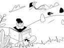 پیش‌نمایش فایل man-reading-book-11329147 از پک فعالیت تفریحی