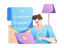 پیش‌نمایش فایل customer-fills-in-assessment-form-11453648 از پک فرم نظرسنجی