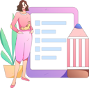 پیش‌نمایش فایل survey-form-being-reviewed-11453662 از پک فرم نظرسنجی