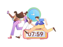 پیش‌نمایش فایل employees-are-late-for-meeting-11453559 از پک دیر رسیدن به محل کار