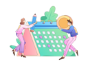 پیش‌نمایش فایل calendar-management-by-employees-11453525 از پک مدیریت برنامه زمانی