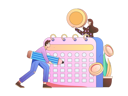 پیش‌نمایش فایل task-scheduling-for-businessman-11453532 از پک مدیریت برنامه زمانی