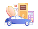 پیش‌نمایش فایل automobile-refueling-and-paying-card-11453504 از پک سوخت گیری ماشین