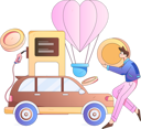 پیش‌نمایش فایل man-paying-dollar-coin-for-car-refueling-11453503 از پک سوخت گیری ماشین