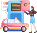 پیش‌نمایش فایل woman-refuels-car-using-card-11453502 از پک سوخت گیری ماشین