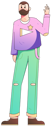 پیش‌نمایش فایل beard-man-saying-hello-while-standing-11452333 از پک فعالیت افراد