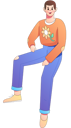 پیش‌نمایش فایل stylist-man-giving-pose-11452329 از پک فعالیت افراد
