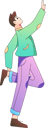 پیش‌نمایش فایل young-man-balancing-on-one-leg-while-waving-hand-11452321 از پک فعالیت افراد