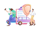 پیش‌نمایش فایل girl-and-man-running-for-car-insurance-policy-11452390 از پک بیمه خودرو