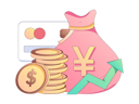 پیش‌نمایش فایل financial-growth-with-money-bag-11452846 از پک امور مالی