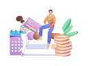 پیش‌نمایش فایل girl-and-man-having-payment-deadline-11452868 از پک امور مالی