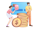 پیش‌نمایش فایل girl-holding-financial-envelope-while-man-standing-with-wine-glass-11452852 از پک امور مالی