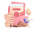 پیش‌نمایش فایل girl-with-money-stack-11452861 از پک امور مالی