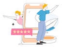 پیش‌نمایش فایل customer-giving-online-ratings-11454717 از پک بررسی‌ها و بازخوردها