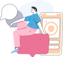 پیش‌نمایش فایل man-giving-online-feedback-11454735 از پک بررسی‌ها و بازخوردها