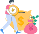 پیش‌نمایش فایل boy-saving-money-in-piggy-bank-11454332 از پک امور مالی