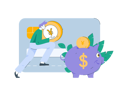 پیش‌نمایش فایل boy-saving-money-in-piggy-bank-11454351 از پک امور مالی