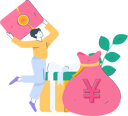 پیش‌نمایش فایل boy-with-gift-money-11454353 از پک امور مالی