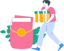 پیش‌نمایش فایل boy-with-gift-money-11454374 از پک امور مالی