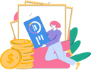 پیش‌نمایش فایل girl-doing-online-payment-11454343 از پک امور مالی