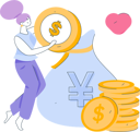 پیش‌نمایش فایل girl-keeping-money-in-bag-11454335 از پک امور مالی