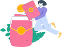 پیش‌نمایش فایل girl-with-gift-envelope-11454328 از پک امور مالی