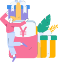 پیش‌نمایش فایل girl-with-gift-money-11454366 از پک امور مالی