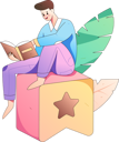 پیش‌نمایش فایل boy-reading-book-11453834 از پک خواندن