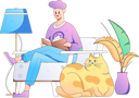 پیش‌نمایش فایل boy-reading-book-at-home-11453835 از پک خواندن