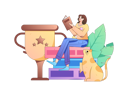 پیش‌نمایش فایل girl-riding-book-in-library-11453791 از پک خواندن