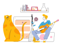 پیش‌نمایش فایل boy-playing-guitar-at-home-11454822 از پک خانه