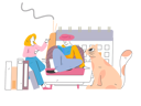 پیش‌نمایش فایل girls-talking-about-work-schedule-11454808 از پک خانه