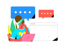 پیش‌نمایش فایل agent-is-providing-support-center-11572480 از پک همکاری تجاری