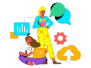 پیش‌نمایش فایل business-team-is-doing-cloud-upload-11572456 از پک همکاری تجاری