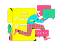 پیش‌نمایش فایل businessman-is-doing-online-chat-11572461 از پک همکاری تجاری