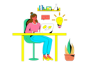 پیش‌نمایش فایل businesswoman-working-on-laptop-11572471 از پک همکاری تجاری