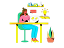 پیش‌نمایش فایل employee-is-working-on-her-desk-11572463 از پک همکاری تجاری