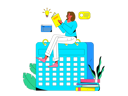 پیش‌نمایش فایل girl-making-work-schedule-11572473 از پک همکاری تجاری