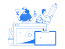 پیش‌نمایش فایل girl-and-boy-taking-online-lecture-11588243 از پک آموزش