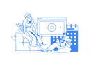 پیش‌نمایش فایل girl-and-man-learning-from-online-class-11588245 از پک آموزش