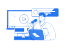 پیش‌نمایش فایل male-teacher-giving-online-lecture-11588226 از پک آموزش