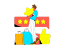 پیش‌نمایش فایل boy-giving-shopping-feedback-11577193 از پک بررسی‌ها و بازخوردها